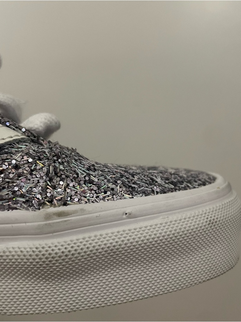 Vans Old Skool Silver Chunky Glitter Sneakers - Picture 7 of 10